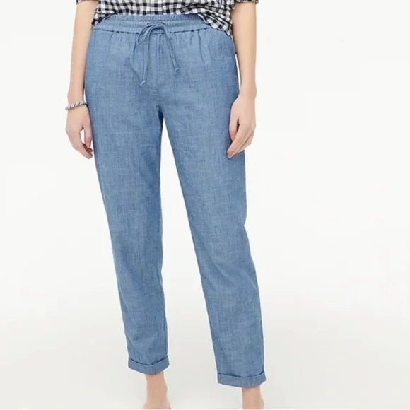 J. By J. Crew cotton chambray drawstring pants size 18W - Picture 10 of 11